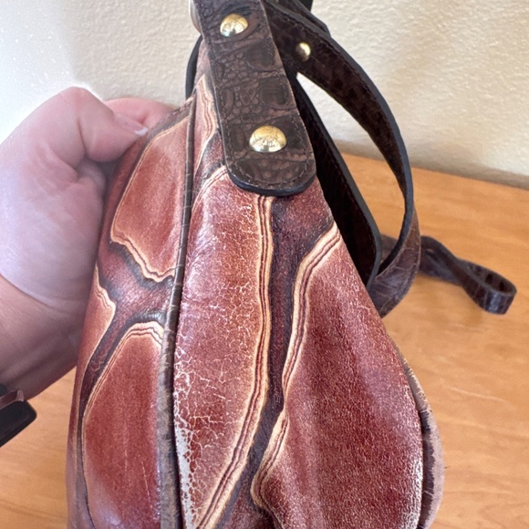 Limited Edition Brahmin croc embossed leather bag - Picture 9 of 16